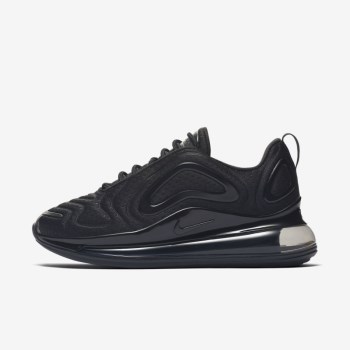 Nike Air Max 720 - Nagyobb Gyerek Air Max Trainers - Fekete/Sötét Szürke/Fekete